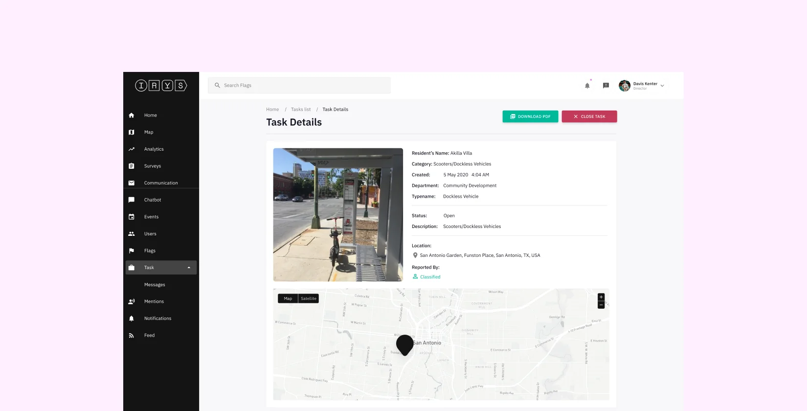 Dashboard actions flow across teams with defined ownership